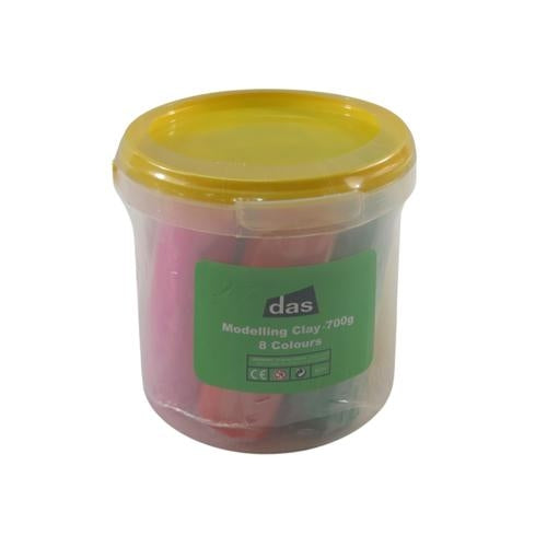 DAS Modelling Clay Assorted Set of 8 Colours 700gm