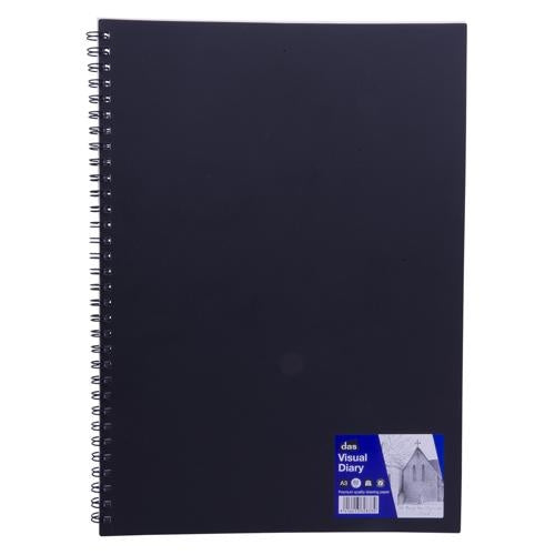 DAS Visual Diary Spiral Bound A3 110gsm 60 Sheets