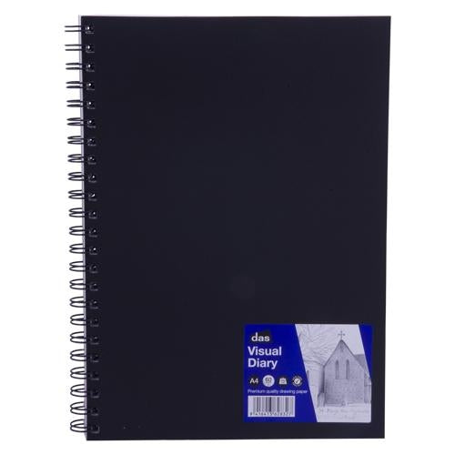 DAS Visual Diary Spiral Bound A4 110gsm 60 Sheets