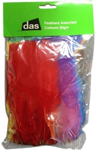 DAS Feathers Assorted Colours 30gm