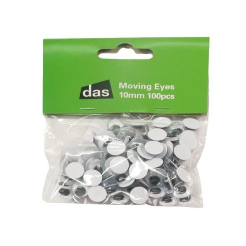 DAS Moving Eyes 10mm Pack of 100