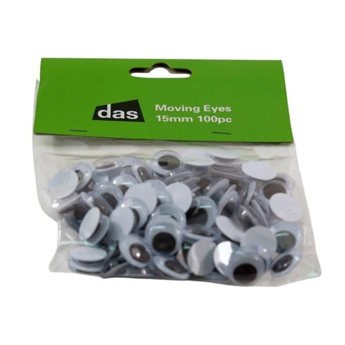 DAS Moving Eyes 15mm 100 Pieces