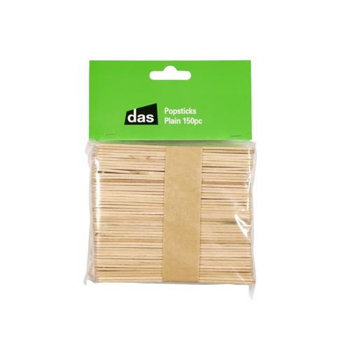 DAS Plain Popsticks Pack of 150