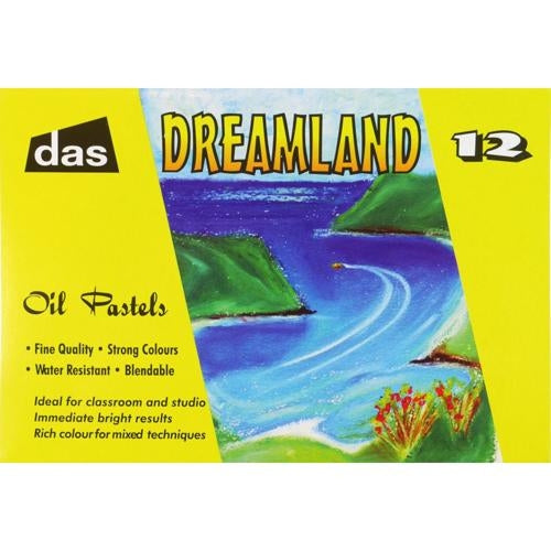 DAS Dreamland Small Oil Pastels Assorted Colours 12 Pack