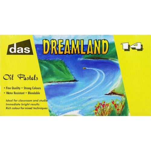 DAS Dreamland Oil Pastels Assorted Colours 14 Pack