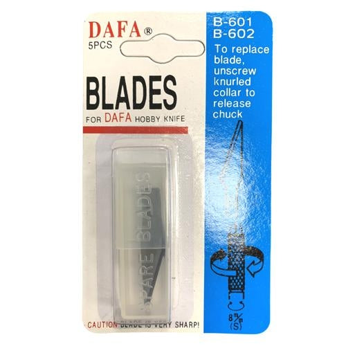 Dafa B-601 Hobby Knife 5 Piece Replacement Blades