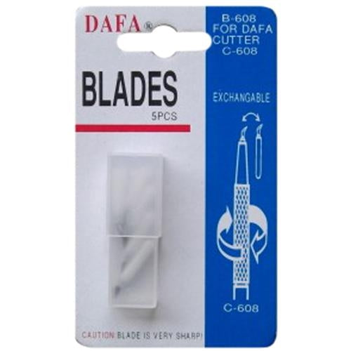 Dafa B-608 Blades For C-608 Pen Knife 5 Pack