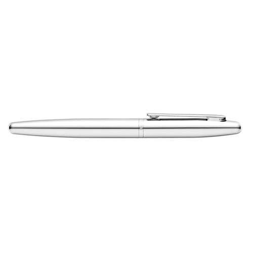 SHEAFFER VFM 9421 POLISHED CHROME FOUNTAIN PEN WITH CHROME TRIM - MEDIUM