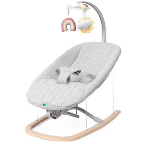 CHICCO BOUNCER: ZEN WAVE FLOATING WOODEN GREY