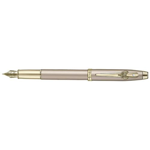SHEAFFER EMILY IN PARIS 100 CHAMPAGNE GOLD/BOW CLIP FOUNTAIN PEN MEDIUM NIB