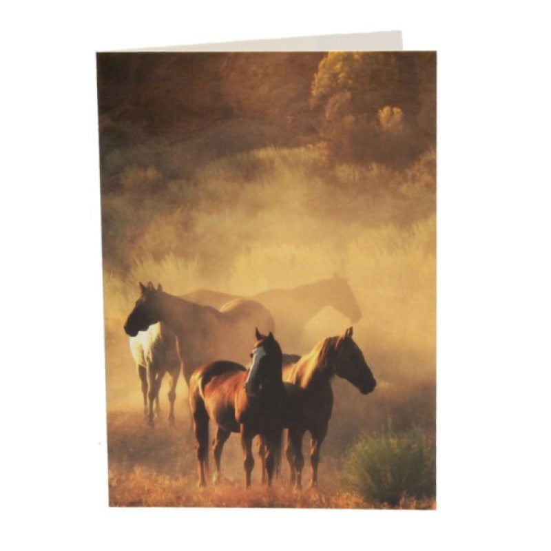 Pack of 10 horse-themed gift cards with matching envelopes, perfect for any occasion and expressing equestrian beauty.
