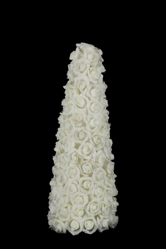 Foam Rose Tower Size 50cmH × 20cmD
- White - Set of 4