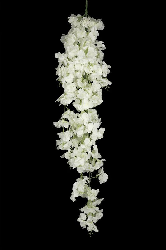 Artificial Hanging Blossom - White