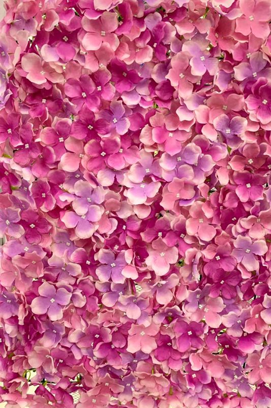 Hydrangea Panel Dark Pink - Dark Pink