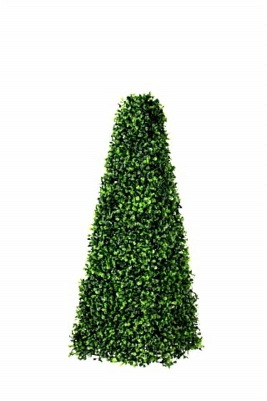 Artificial Boxwood Pyramid - Mid Green