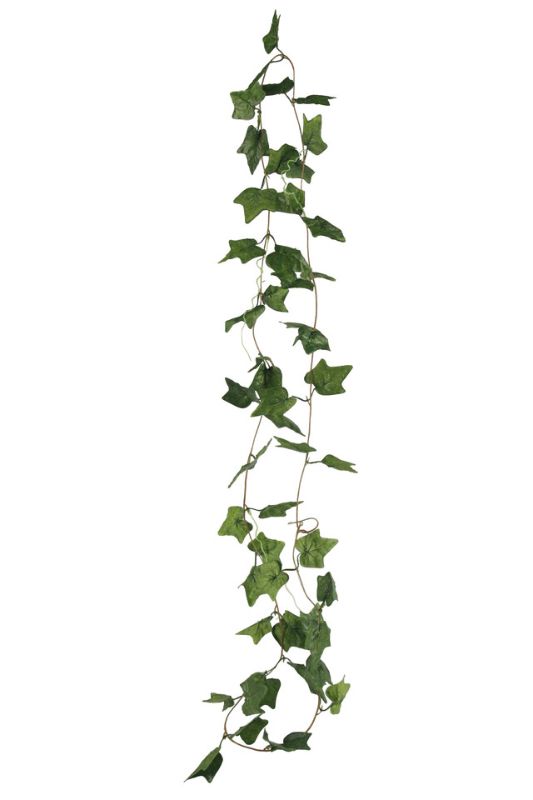 Artificial Ivy Garland - 52 Leaves - Mid Green - Set of 5