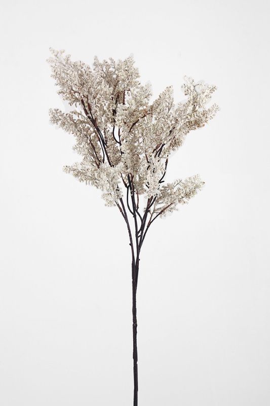 Artificial Fine Erica Filler - White Green - Set of 6