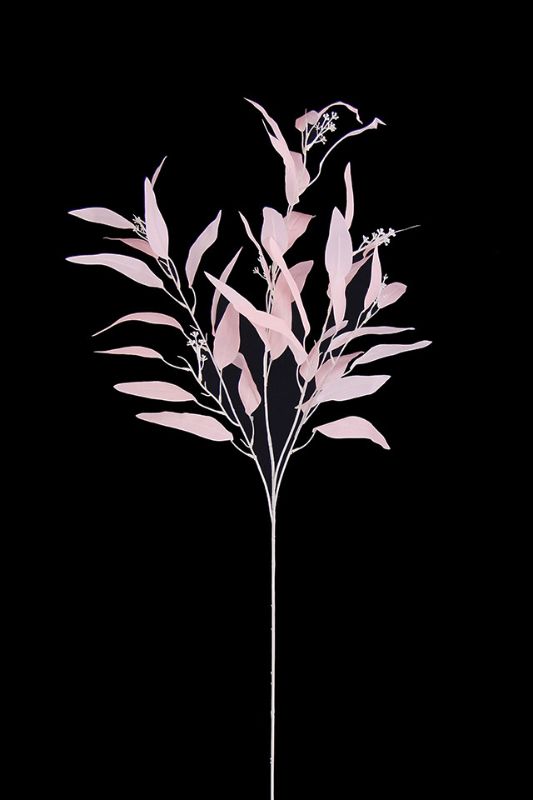 Artificial Long eucalyptus leaves - Light Pink - Set of 10