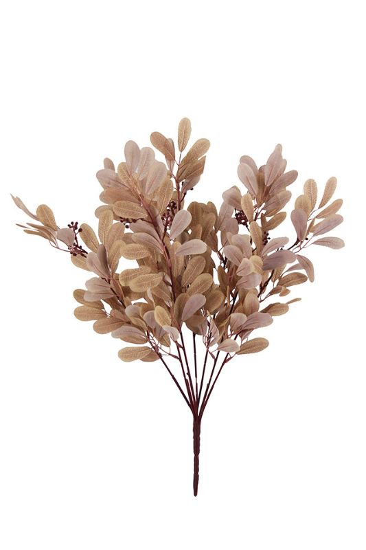 Artificial Reticulated peanut leaves - White - Set of 10