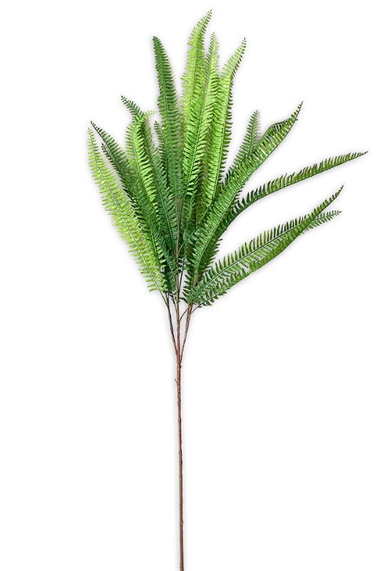 Artificial Boston Fern Spray - Mid Green - Set of 3