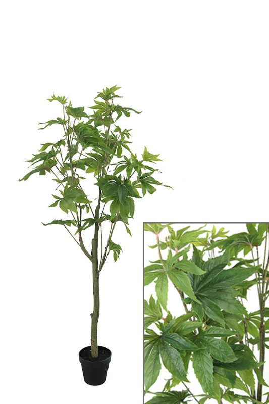 Artificial Small Japanese Maple Tree - Mid Green