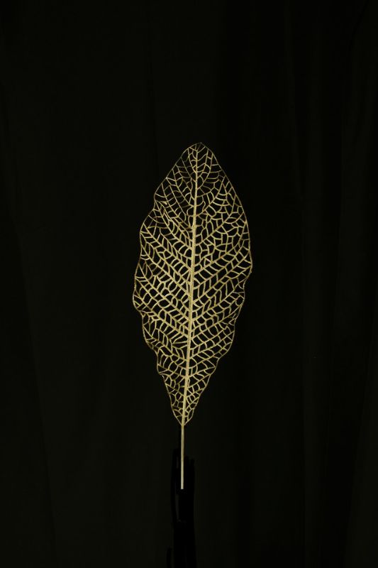 Artificial Skeleton Jungle Leaf - Gold - Set of 4