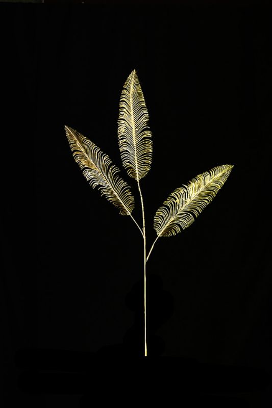 Artificial Fern Spray - Gold - Set of 4