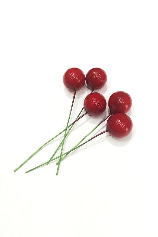 Artificial Bulk Wired Berry - Red