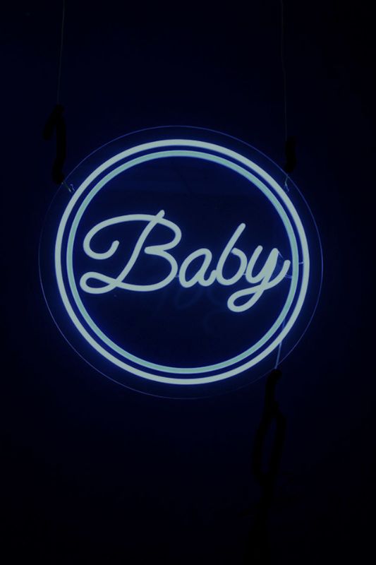 Neon LED Sign - Neon LED 'Baby' Blue - Light Blue