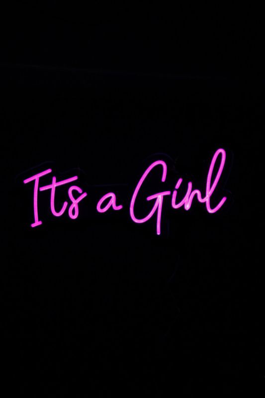 Neon LED Sign - Neon 'It's a girl' - Pink