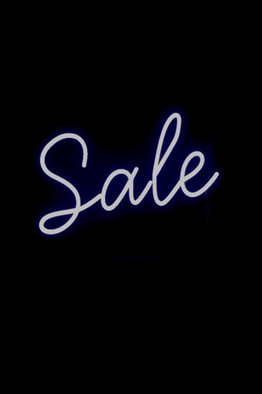 Neon LED Sign - Neon LED 'SALE' - White