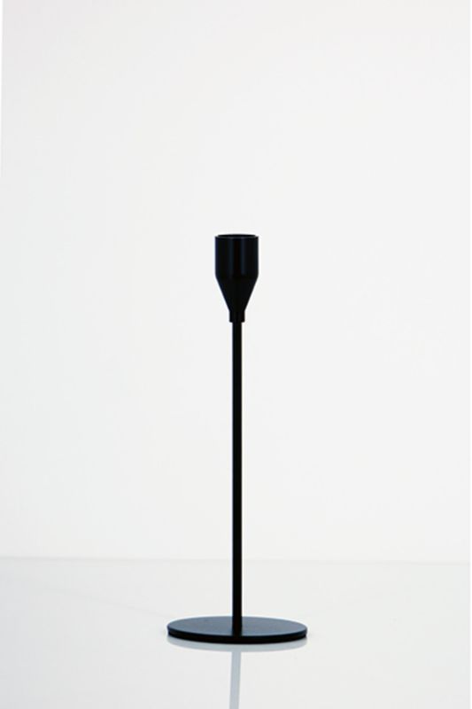 Small Slender Candle Stick - Black - Set of 5