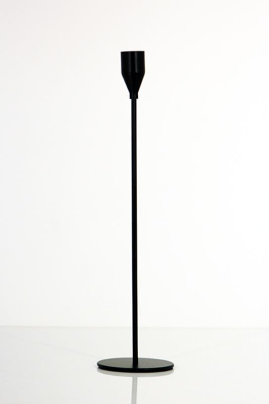 Large Slender Candle Stick - Black - Set of 5