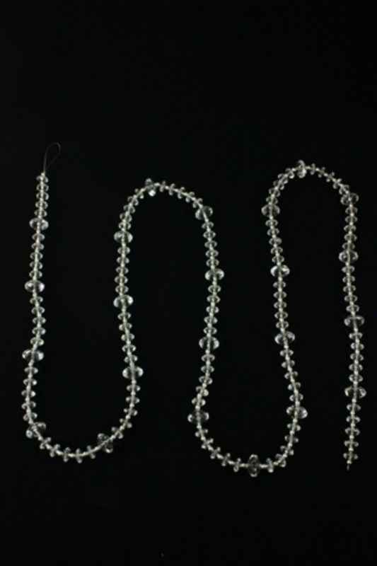 Decorative Garland - Acrylic Bead String (S/l) - Clear - Set of 6