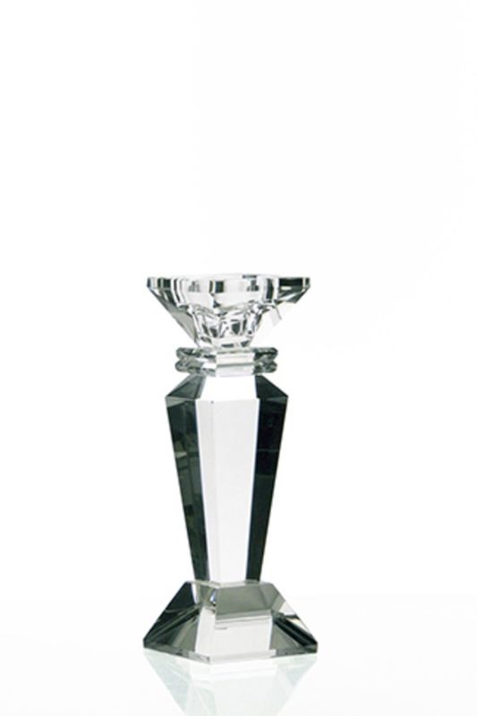 K9 Crystal Quality Taper Candle Stick - Clear