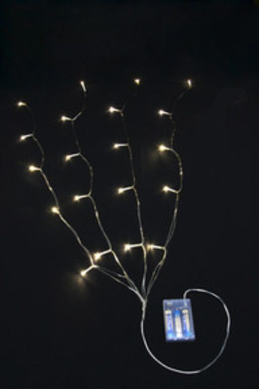 4 x 120cm Seed LED String (Warm White) - White - Set of 6