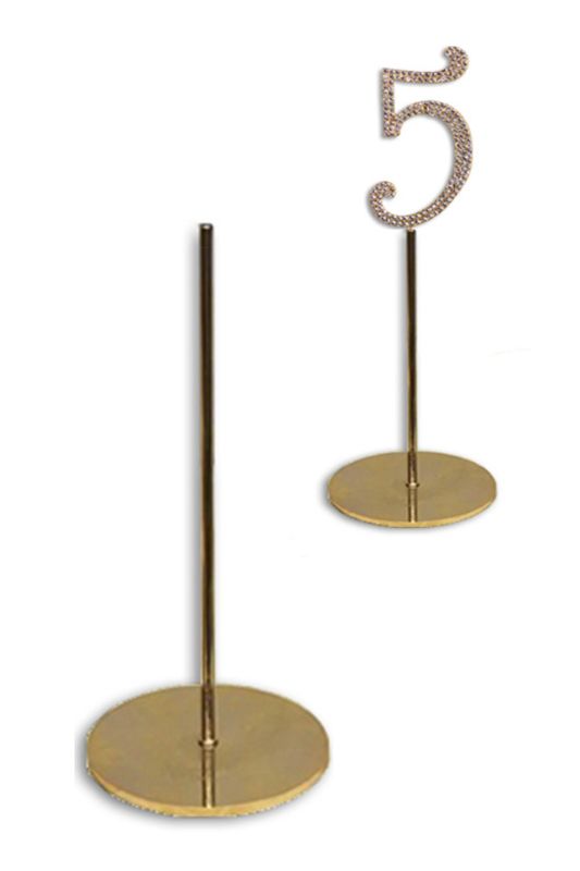 Table Number Stand - Gold