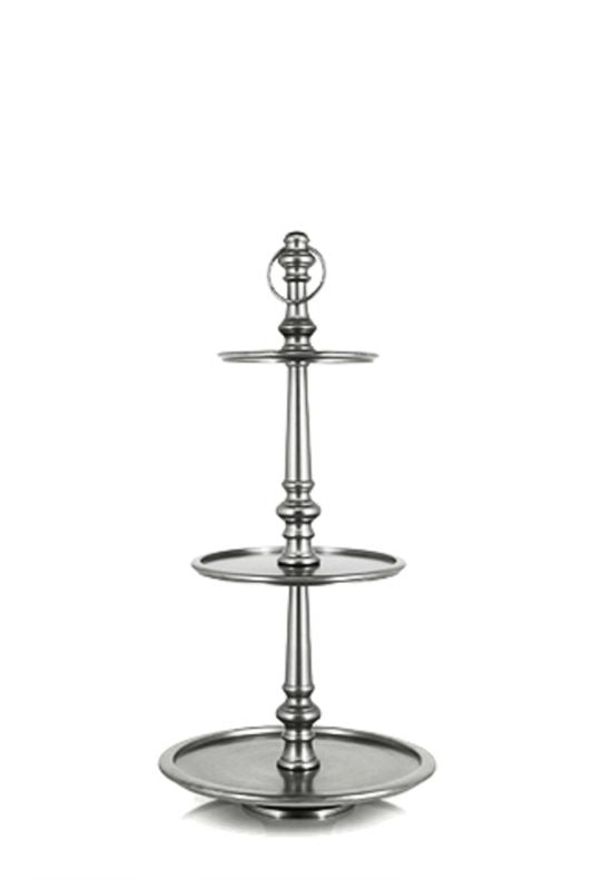 Alum 3 Tier Cake Stand - Silver