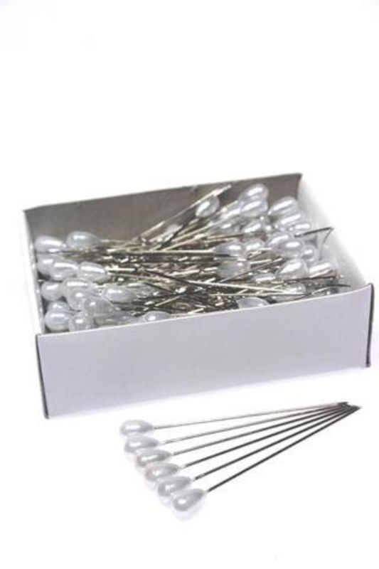 Florist - Pear Head Pins (1000Pcs) - Pearl