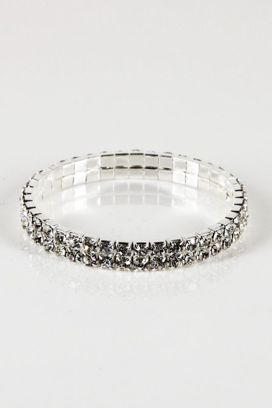 Florist - Diamante Braclet (2 x 41) - Silver - Set of 12
