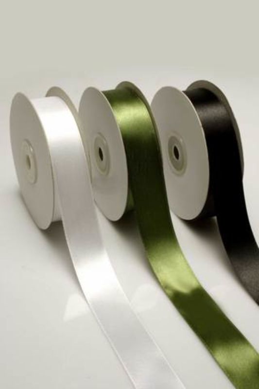 Ribbon - Satin Woven Edge Ribbon (Single Face) - Salmon - Set of 5