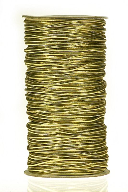 Ribbon - Elastic Braid - Gold