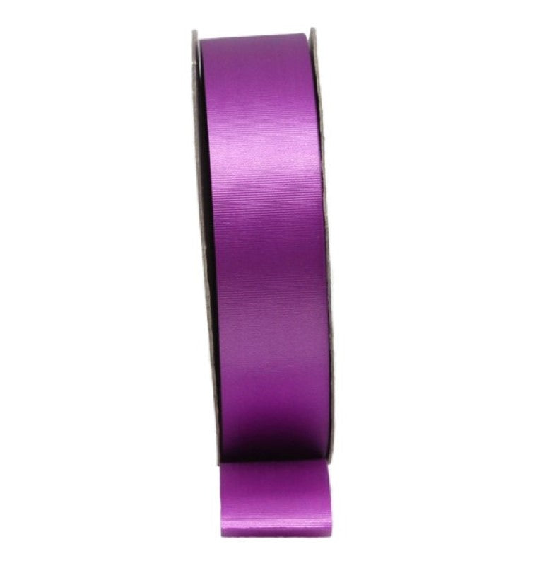 Vibrant purple decorative ribbon with a playful tear design, ideal for crafts, gifts, and event décor, 30mm x 90m.
