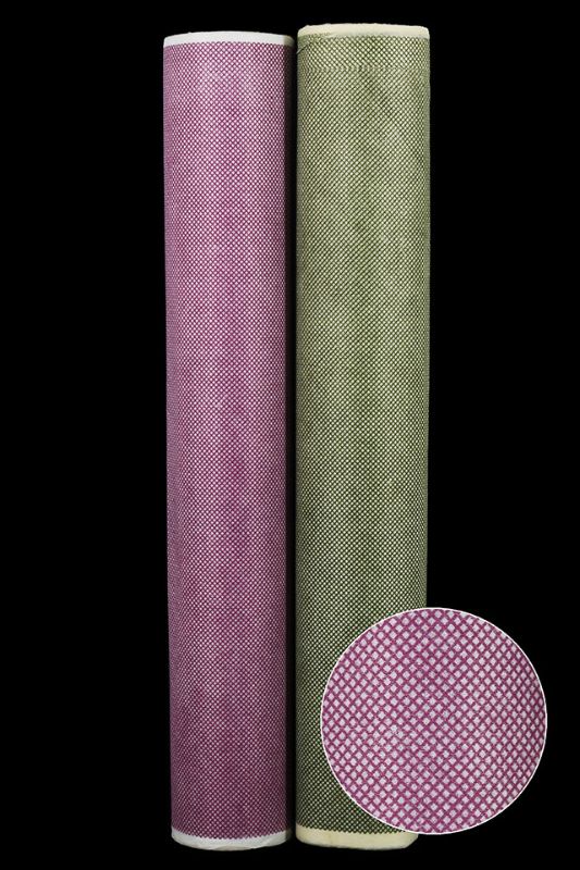 Decorative Wrap - 25g Mini-Check/ivory Nw - Burgundy