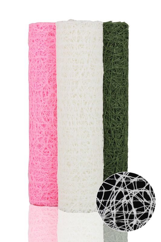Decorative Wrap - Random Mesh - Pink