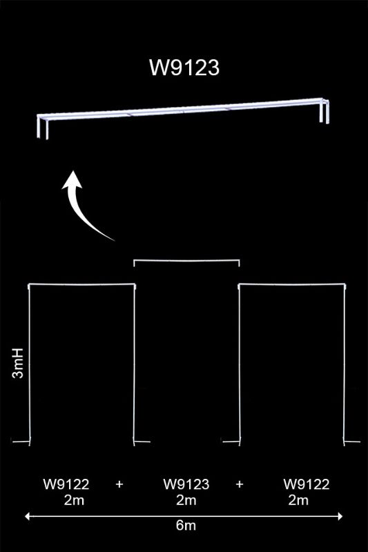 Event Backdrop - Wedding Frame Extender - White