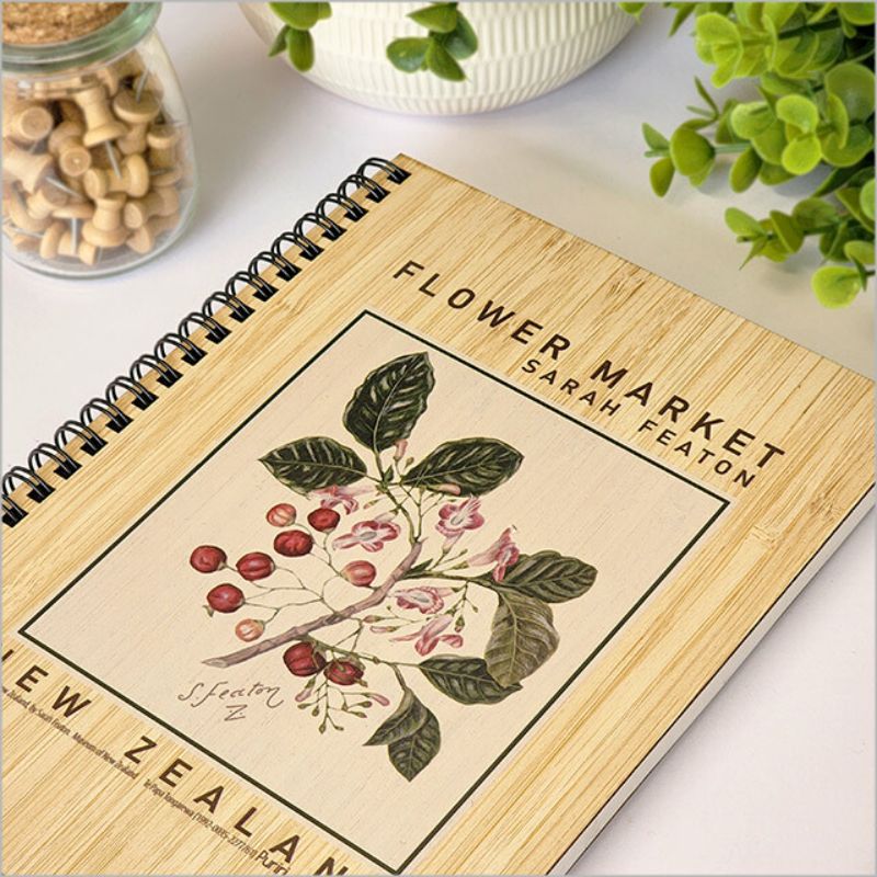 Eco-friendly Bamboo Journal featuring 110 pages of high-quality cartridge paper, perfect for creative writing and sketching.