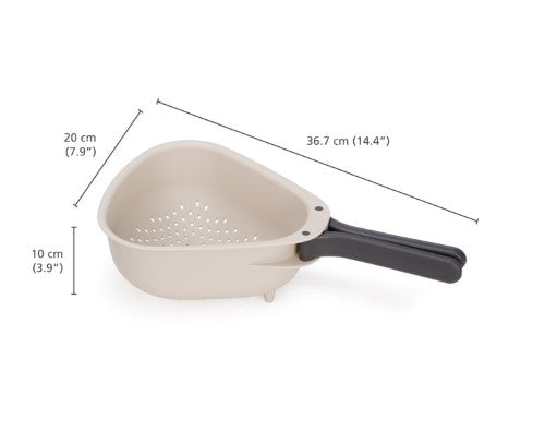 Droplet Compact Colander with folding handles - Joseph Joseph