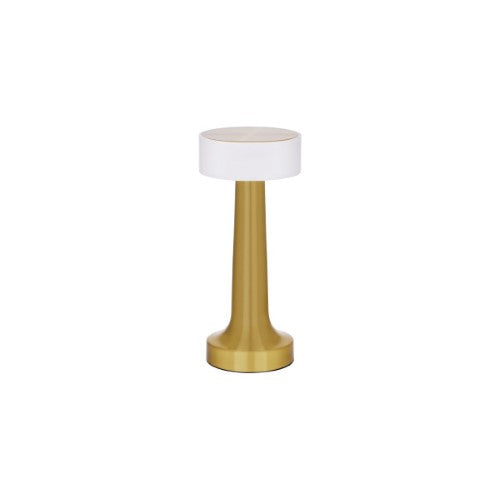 Ambience Aura Cordless LED Table Lamp Brushed Brass - Tablekraft