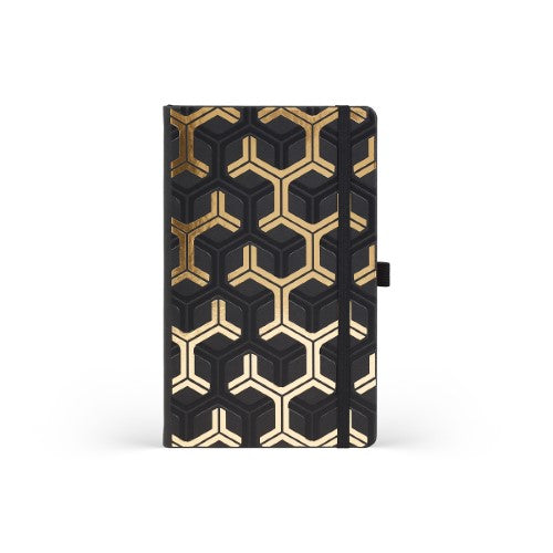 Castelli Notebook Gold Mid Ruled Nest